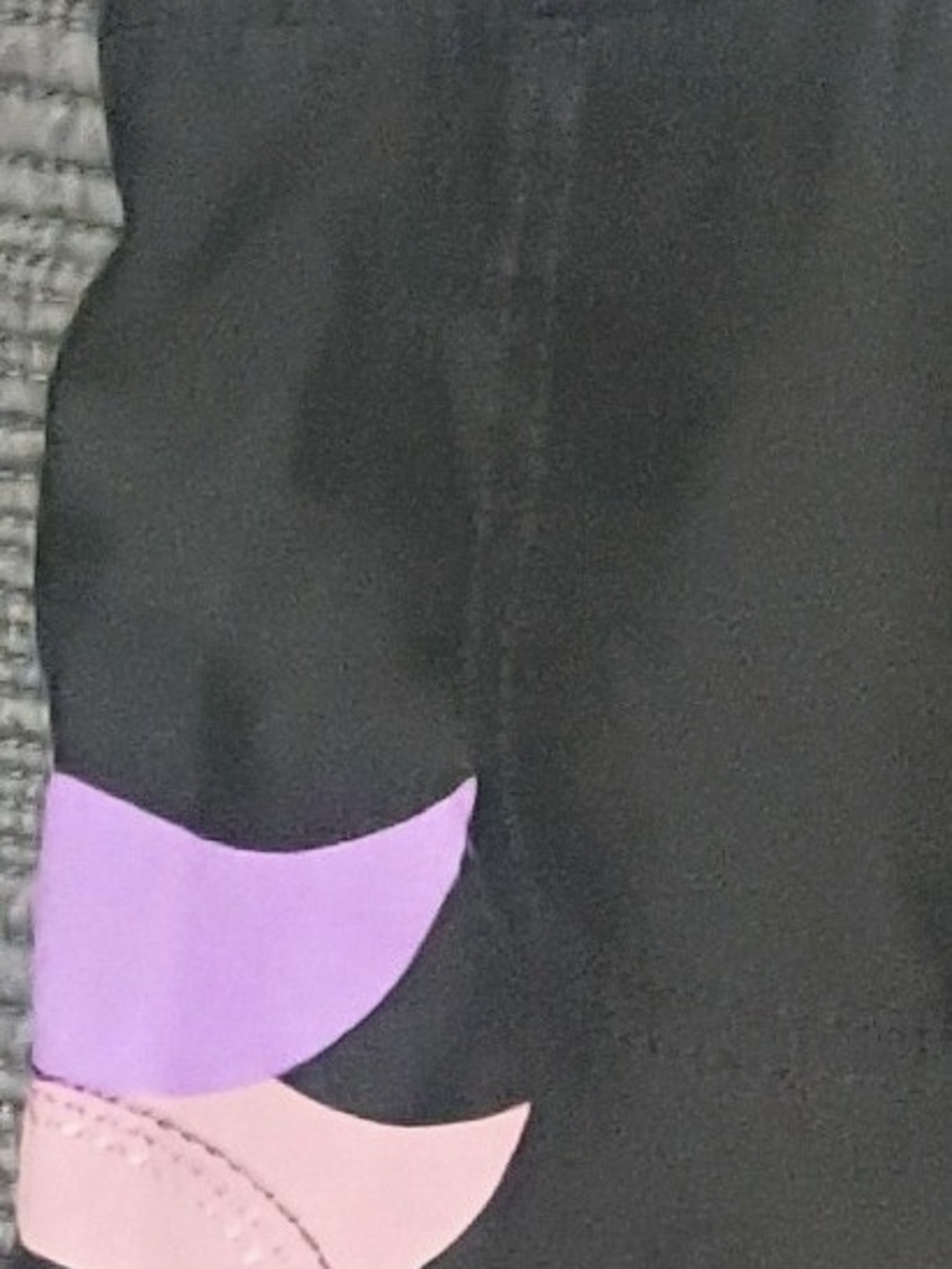 Rip Curl Black Swim Board Shorts with Pink & Purple Accents - Picture 4 of 6
